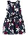 Vestido Evasê Floral Azul - 3T (3 a 4 anos) - Carter's - Imagem 1