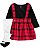 Jardineira Xadrez Vermelho/Preto + Meia - RN - Carter's - Imagem 1