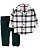Conjunto 2 Peças Camisa Social Xadrez Branca - 18m (12 a 18 meses) - Carter's - Imagem 1