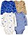 Kit Body 4 Peças Urso Azul - 9m (6 a 9 meses) - Carter's - Imagem 1