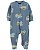 Pijama com pezinho Azul Caminhões - RN - Carter's - Imagem 1