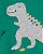 Pijama com pezinho Verde Dino - 24m (18 a 24 meses) - Carter's - Imagem 2