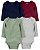 Kit Body 4 Peças Liso Verde/Cinza - 9m (6 a 9 meses) - Carter's - Imagem 1