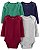 Kit Body 4 Peças Liso Vinho/Azul - 6m (3 a 6 meses) - Carter's - Imagem 1