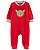 Pijama com pezinho Rena Vermelho - RN - Carter's - Imagem 1