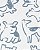 Kit Body 6 Peças Dogs Azul Claro - RN - Carter's - Imagem 5