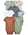 Kit Body 7 Peças Dino Verde/Marrom - 24m (18 a 24 meses) - Carter's - Imagem 1