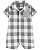 Romper Xadrez Preto e Branco  - 12m (9 a 12 meses) - Carter's - Imagem 1