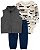 Conjunto 3 Peças Colete Trator - RN - Carter's - Imagem 1