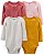Kit Body 4 Peças Mostarda/Rosa - 3m (1 a 3 meses) - Carter's - Imagem 1