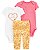 Conjunto 3 peças Rosa/Amarelo - RN - Carter's - Imagem 1