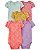 Kit Body 5 Peças Pássaro Girl - RN - Carter's - Imagem 1