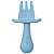 Kit Talheres Silicone Baby Azul - Buba - Imagem 2