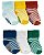 Kit 6 Meias Azul/Amarela/Vermelho - RN - Carter's - Imagem 1