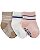 Kit 3 Meias Rosa/Branca/Marrom - 0 a 3 meses - Carter's - Imagem 1