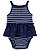 Body Vestido Azul Marinho Cereja - 3m (1 a 3 meses) - Carter's - Imagem 1