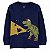 Conjunto 3 peças Manga Longa Camisa Dino - 2T (2 a 3 anos) - Carter's - Imagem 4