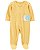 Pijama com pezinho Amarelo Caracol - 3m (1 a 3 meses) - Carter's - Imagem 1