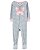 Pijama com pezinho Azul Borboleta Rosa - 2T (2 a 3 anos) - Carter's - Imagem 1