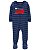 Pijama com pezinho Azul Marinho Bombeiro - 12m (9 a 12 meses) - Carter's - Imagem 1