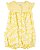 Romper Amarelo Flores Branca - 6m (3 a 6 meses) - Carter's - Imagem 1
