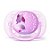 Chupeta Ultra Soft Unitária Lilás Folhas - 0 a 6 meses - Philips Avent - Imagem 1