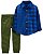 Conjunto 2 peças Camisa Xadrez Azul - 18m (12 a 18 meses) - Carter's - Imagem 2