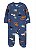 Pijama com pezinho Azul Dinos - 6m (3 a 6 meses) - Carter's - Imagem 1