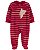 Pijama com pezinho Vinho Ursinho - 6m (3 a 6 meses) - Carter's - Imagem 1