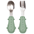 Kit Talheres Cabo em Silicone Verde - Buba - Imagem 1