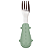 Kit Talheres Cabo em Silicone Verde - Buba - Imagem 3