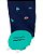 Pijama com pezinho Dino Pé Azul Marinho - 6m (3 a 6 meses) - Carter's - Imagem 2
