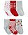 Kit 6 Meias Vermelho/Flor - 2 a 4 anos - Carter's - Imagem 1