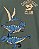 Camiseta Manga Longa Verde Dino Azul - 2T (2 a 3 anos) - Carter's - Imagem 2