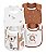 Kit 4 Babadores de Tecido Girafa Marrom - Carter's - Imagem 1