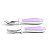 Conjunto de Colher e Garfo Roxo - Munchkin - Imagem 2