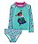Biquíni Manga Longa Verde/Rosa - 2T (2 a 3 anos) - Disney Encanto - Imagem 1