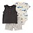 Conjunto 3 peças Tubarão Azul - 12m (9 a 12 meses) - Carter's - Imagem 1