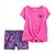 Conjunto 2 peças Rosa Borboleta - 6m (3 a 6 meses) - Carter's - Imagem 1