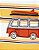 Romper Listrado Amarelo Kombi - 3m (1 a 3 meses) - Carter's - Imagem 2