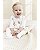 Pijama com pezinho Branco Balão - 3m (1 a 3 meses) - Carter's - Imagem 2