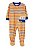 Pijama com pezinho Bus Laranja/Azul - 2T (2 a 3 anos) - Carter's - Imagem 1