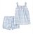 Conjunto 2 peças Shortinho Quadriculado Azul - 3T (3 a 4 anos) - Carter's - Imagem 1