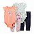 Conjunto 4 peças Body/Calça Borboleta Laranja - 18m (12 a 18 meses) - Carter's - Imagem 1