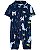 Macacão UV Mar Azul + Chapéu - 6m (3 a 6 meses) - Carter's - Imagem 1