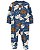 Pijama com pezinho Elefante Azul - 9m (6 a 9 meses) - Carter's - Imagem 1