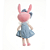 Boneca Mini Angela Liz Azul 20 cm - Metoo - Imagem 7