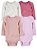 Kit Body 4 Peças Rosa Claro/Escuro - RN - Carter's - Imagem 1