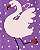 Pijama com pezinho Cisne Roxo - 18m (12 a 18 meses) - Carter's - Imagem 2