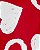 Pijama com pezinho Vermelho Coração Branco - 6m (3 a 6 meses) - Carter's - Imagem 2